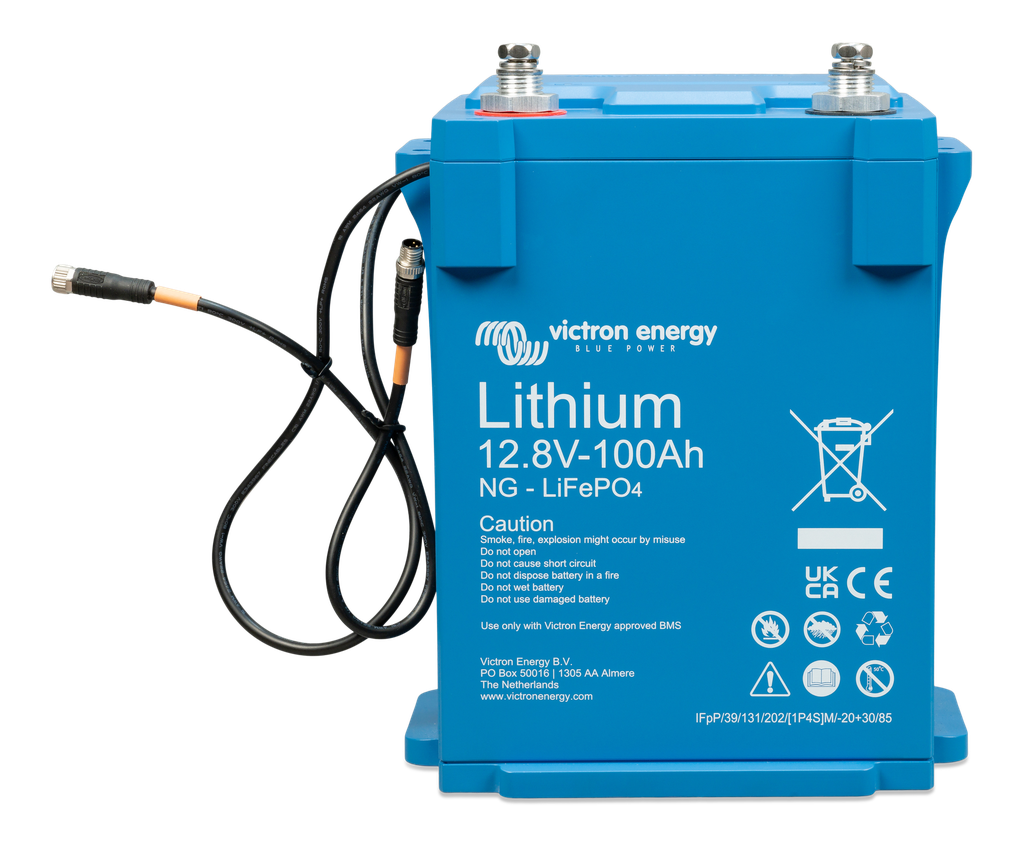 LiFePO4 Battery 12.8V 100Ah NG (front angle)