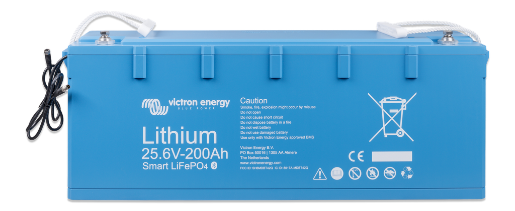LiFePO4 Battery 25,6V 200Ah Smart (front-top)