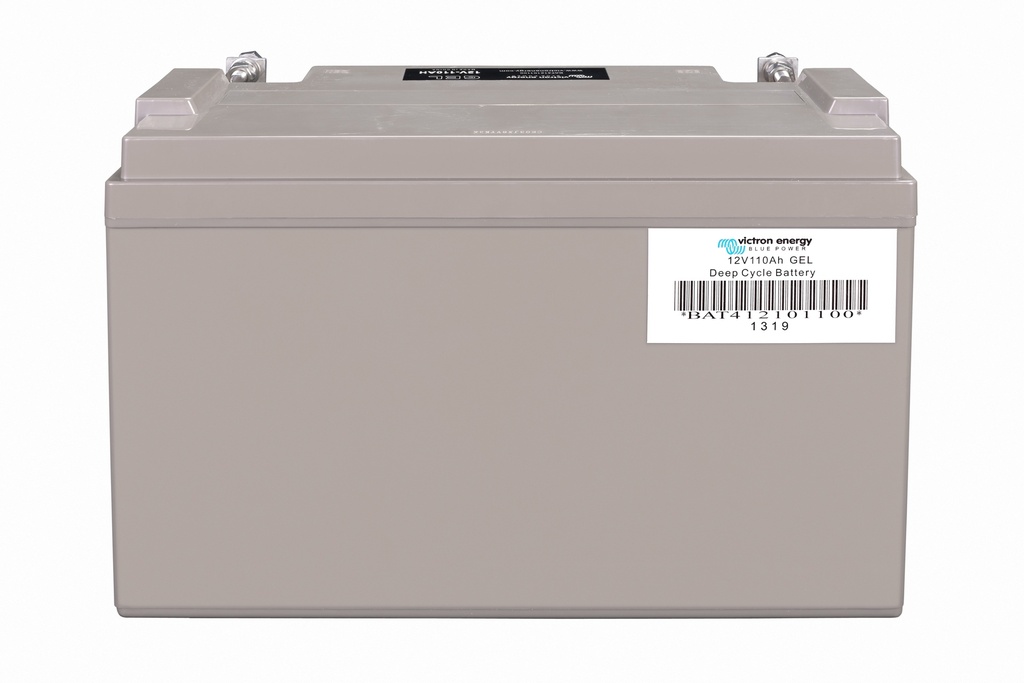 12V 110Ah Gel Deep Cycle Battery (back)