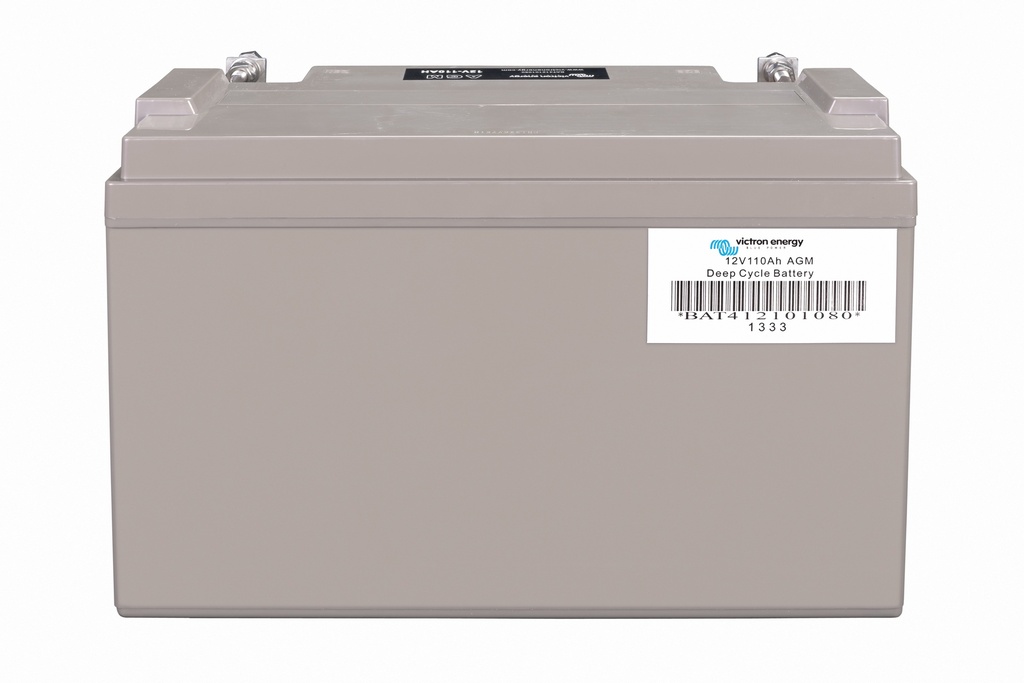 12V 110Ah AGM Deep Cycle Battery (back)