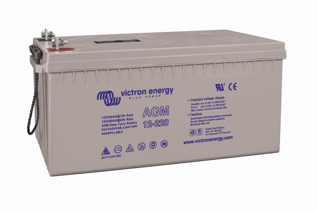 12V 200Ah AGM Telecom Battery (right)