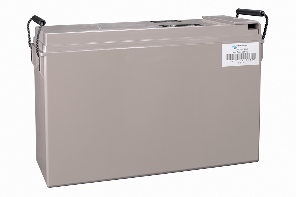 12V 200Ah AGM Deep Cycle Battery (right)