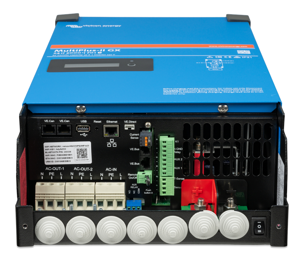 MultiPlus-II 24V 3kVA 70-32 230V GX (connections total)