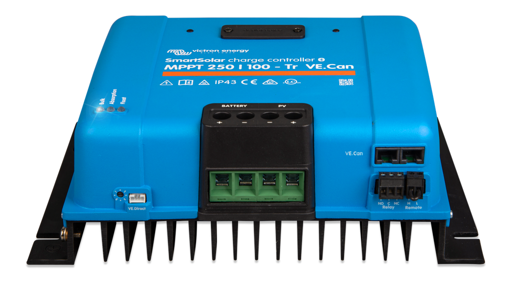 SmartSolar MPPT 250/100-Tr VE.Can (front-angle)