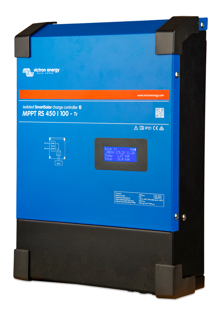 SmartSolar MPPT RS 450-100-Tr (left)