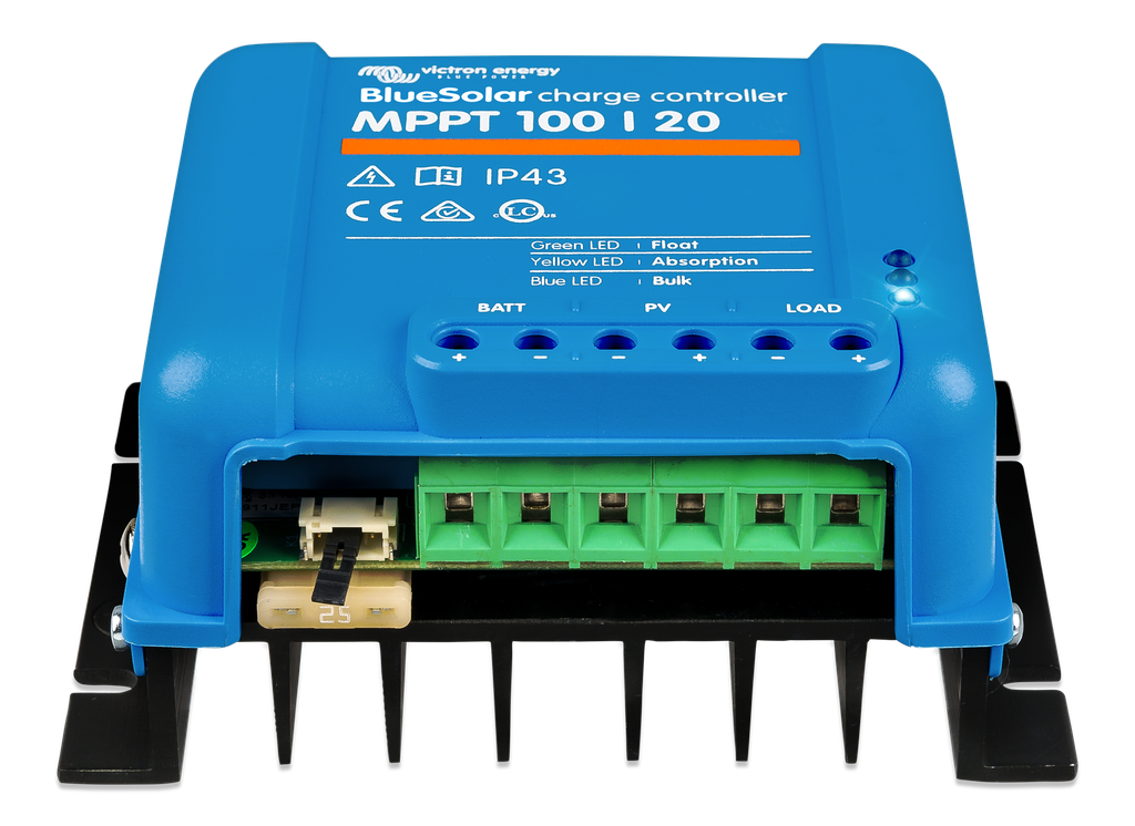 BlueSolar MPPT charge controller 100/20 (front)