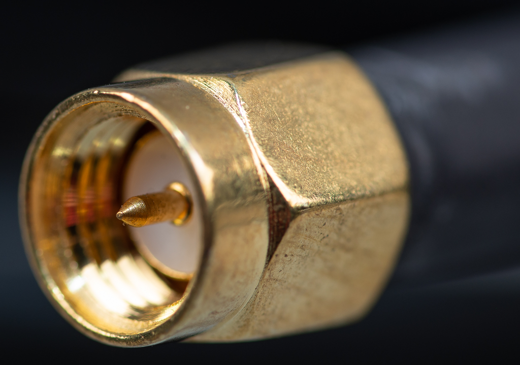 Outdoor LTE-M wall-mount antenna (close-up)