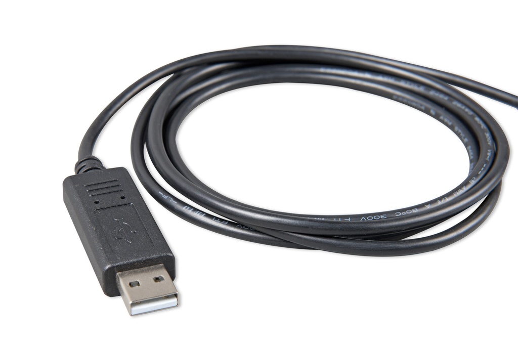 BlueSolar PWM-Pro to USB interface cable (close-up)