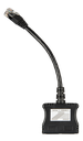 RJ45-splitter 1xRJ45 male15cm cable2xRJ45 female (front)