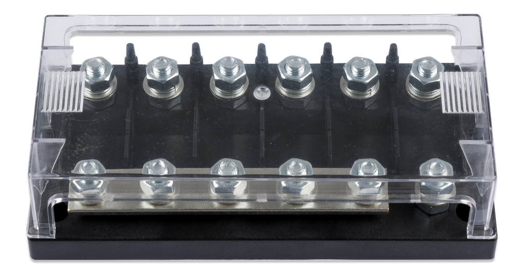 Fuse holder 6-way for MEGA-fuse (front-angle-closed)