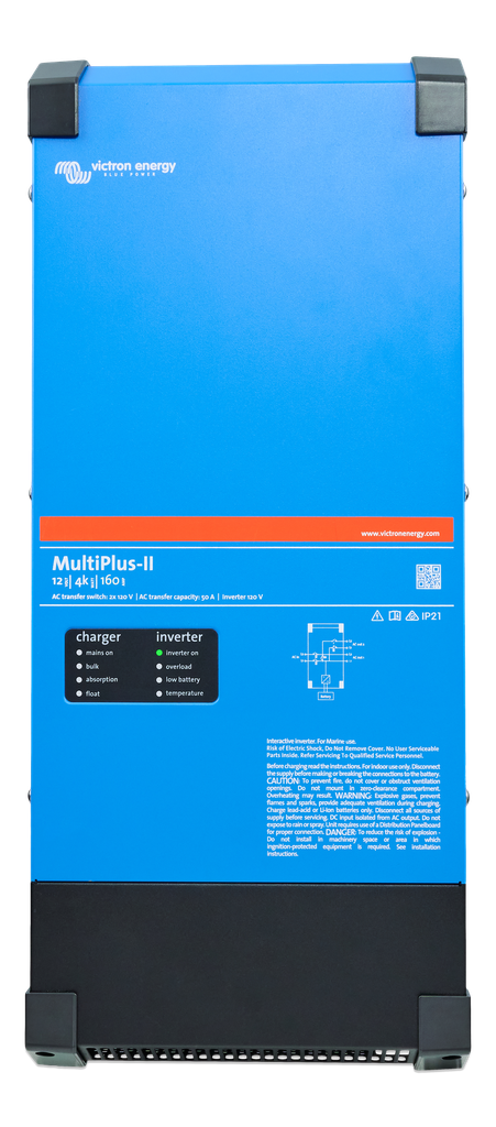 MultiPlus-II 12V 4k 160A 2x120V (front)