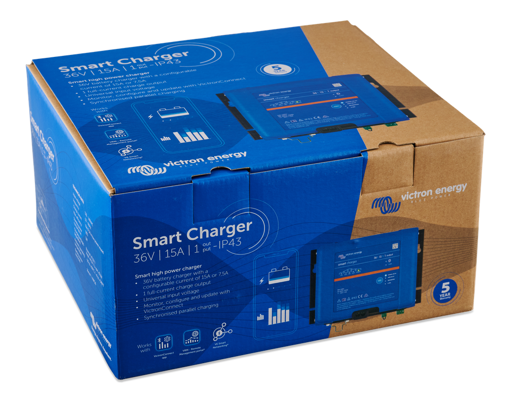 Smart IP43 Charger 36V 15A (1) 120-240V (box)