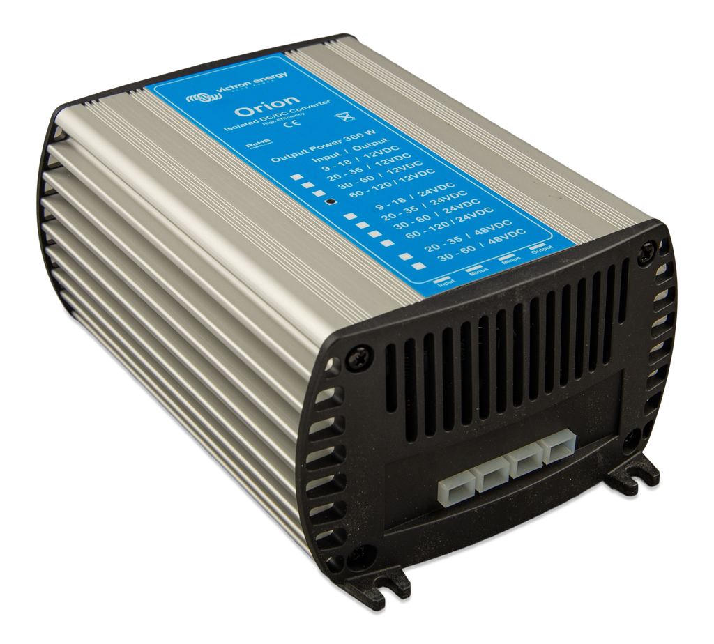 Orion 11012-30A (360W) Isolated DC-DC converter (right)