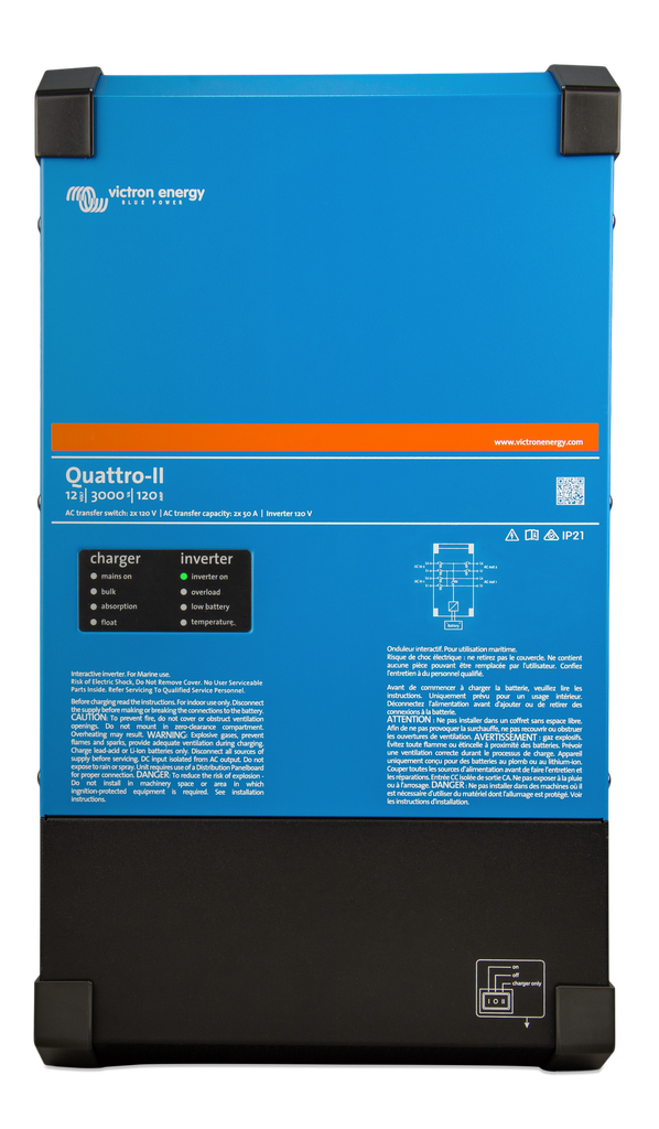 [QUA242305130] Quattro-II 24/3000/70-50/50 2x120V