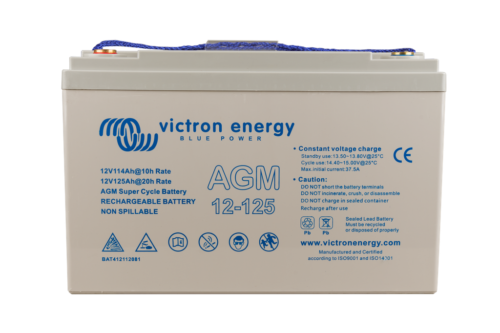 [BAT412112081] 12V/125Ah AGM Super Cycle Batt. (M8)