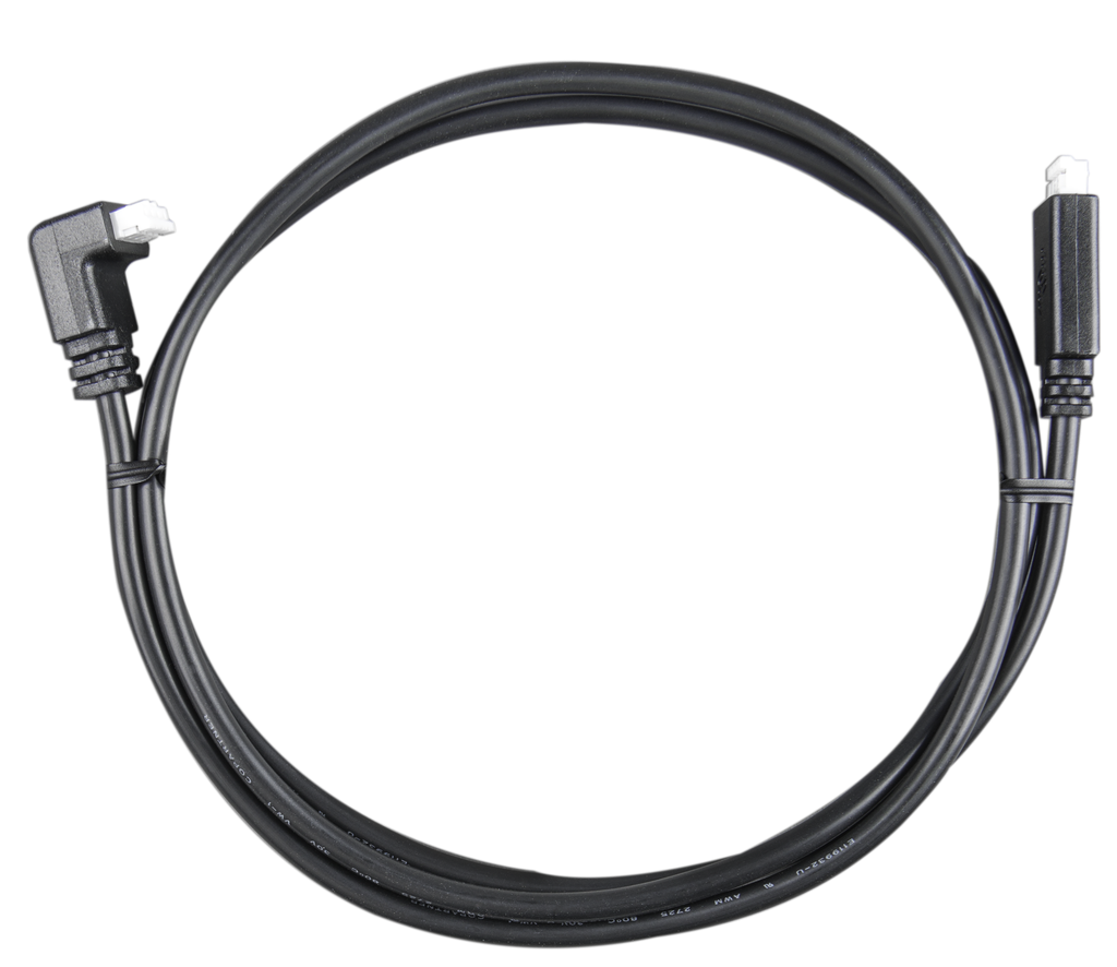 VE.Direct Cable 1,8m (one side Right Angle conn)