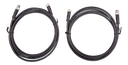 M8 circular connector Male/Female 3 pole cable 2m (bag of 2)