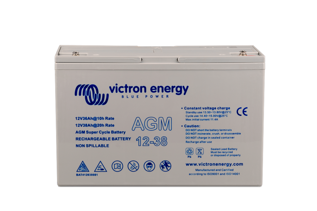 [BAT412038081] 12V/38Ah AGM Super Cycle Batt. (M5)