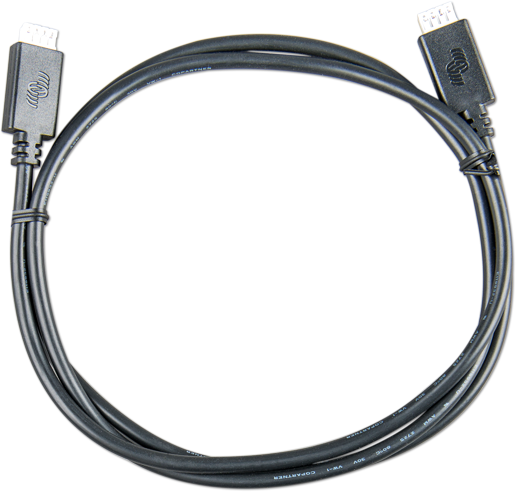 VE.Direct Cable 10m (one side Right Angle conn)