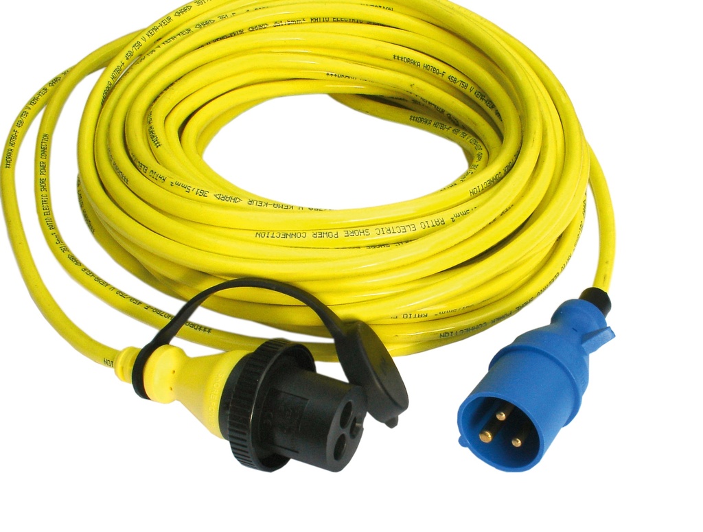 Splitter Cord 16A/250V-CEE plug/2xCEE Coupling