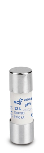 Fusible cylindrique gPV 10x38 - 16A - 1000 VDC